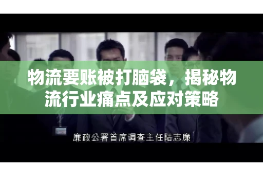 物流要账被打脑袋，揭秘物流行业痛点及应对策略
