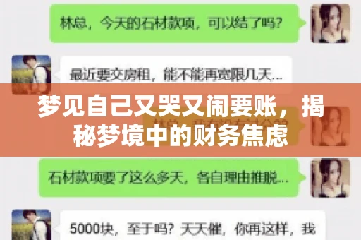 梦见自己又哭又闹要账，揭秘梦境中的财务焦虑