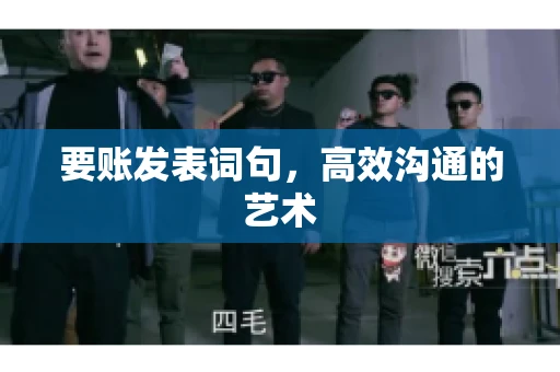 要账发表词句，高效沟通的艺术