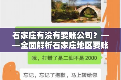 石家庄有没有要账公司？——全面解析石家庄地区要账服务