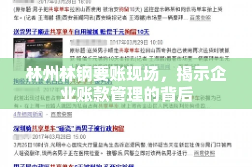 林州林钢要账现场，揭示企业账款管理的背后