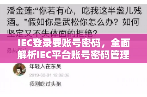 IEC登录要账号密码,全面解析IEC平台账号密码管理 IEC登录要账号密码,全面解析IEC平台账号密码管理