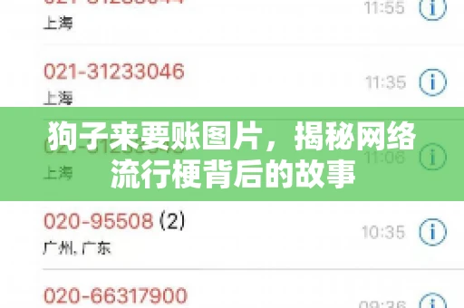 狗子来要账图片，揭秘网络流行梗背后的故事
