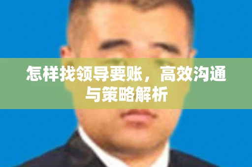 怎样找领导要账，高效沟通与策略解析