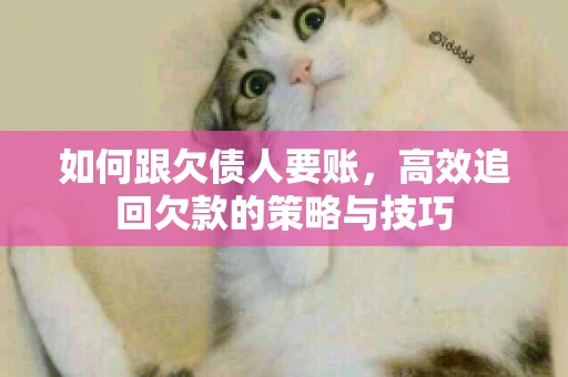 如何跟欠债人要账，高效追回欠款的策略与技巧
