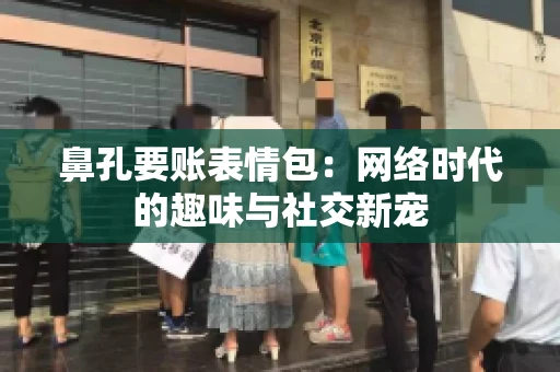 鼻孔要账表情包：网络时代的趣味与社交新宠