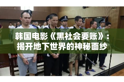 韩国电影《黑社会要账》:揭开地下世界的神秘面纱 韩国电影《黑社会要账》:揭开地下世界的神秘面纱