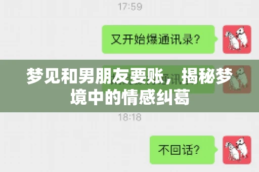 梦见和男朋友要账，揭秘梦境中的情感纠葛