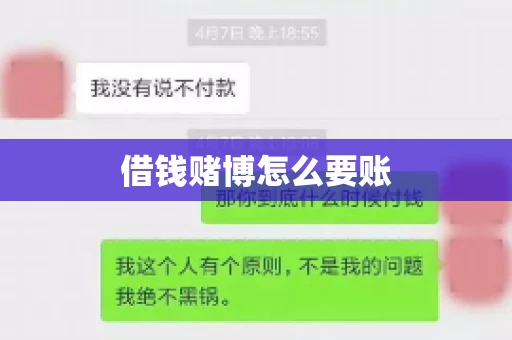 借钱赌博怎么要账