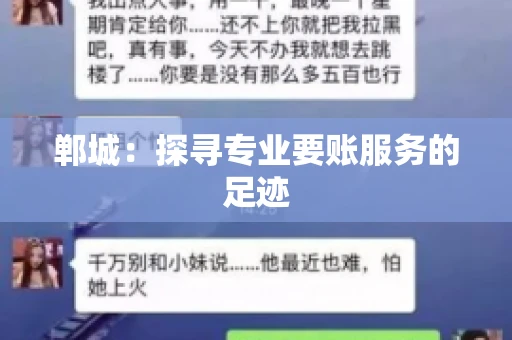 郸城:探寻专业要账服务的足迹 郸城:探寻专业要账服务的足迹