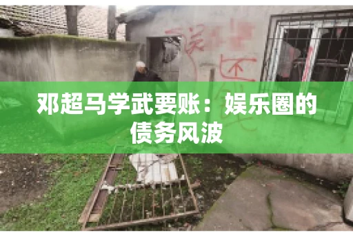 邓超马学武要账：娱乐圈的债务风波