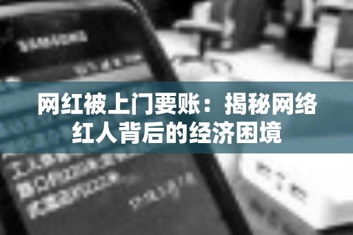 网红被上门要账：揭秘网络红人背后的经济困境